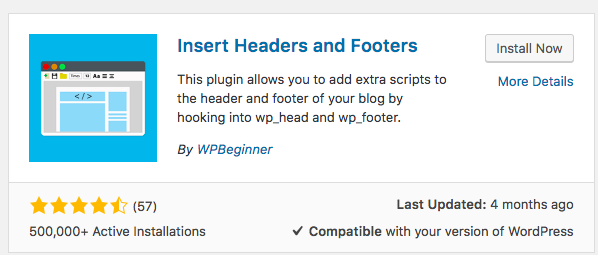 Install Headers Plugin