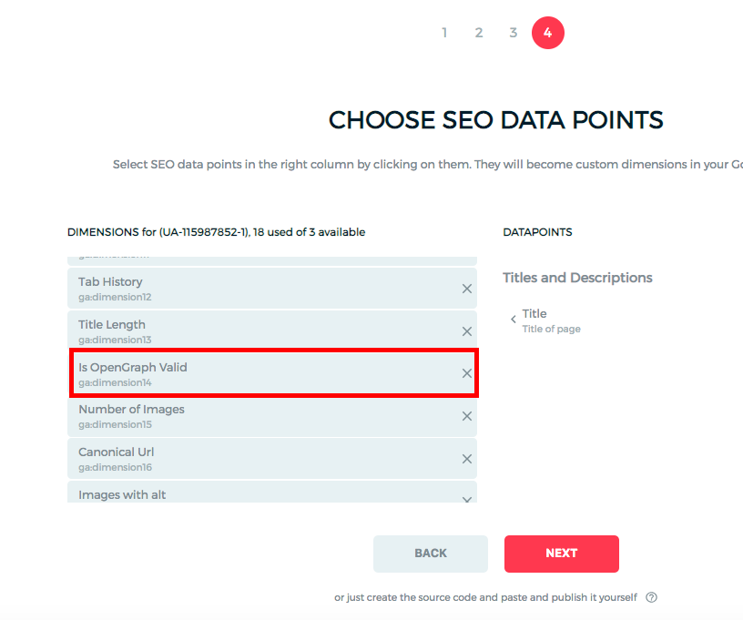 Select Is OpenGraph Valid Dimension